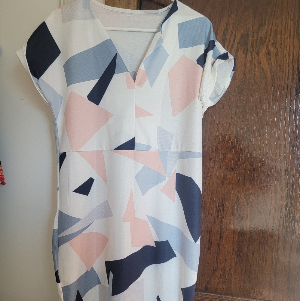 Long geometric dress